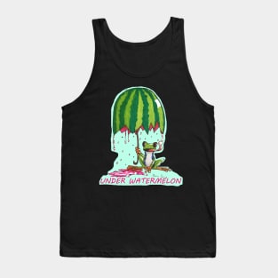 Tree Frog under Watermelon Tank Top